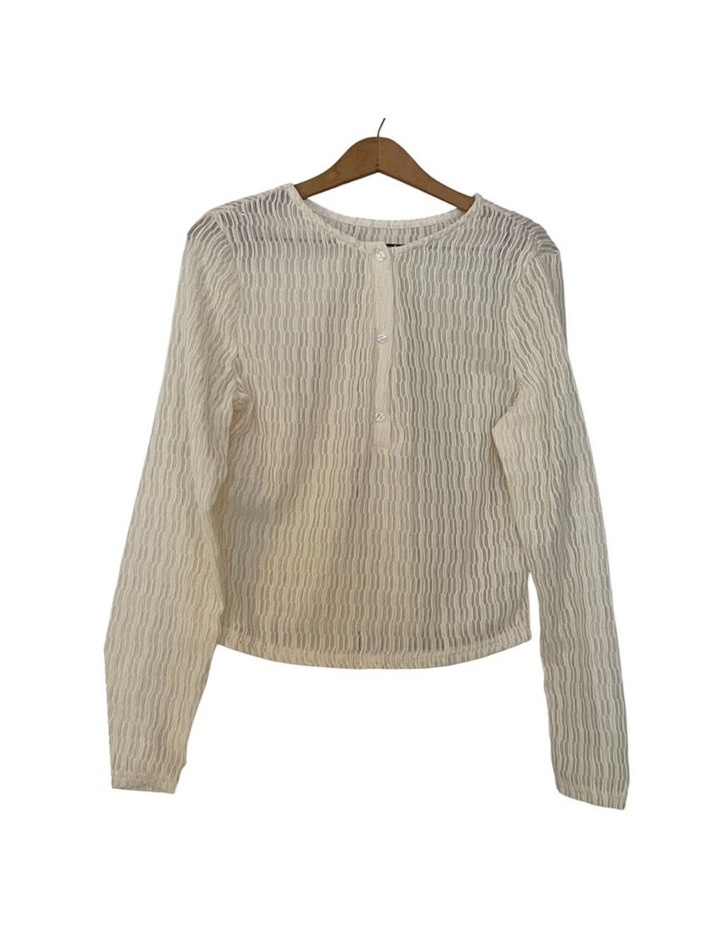 Sheer Long Sleeve Top Women's